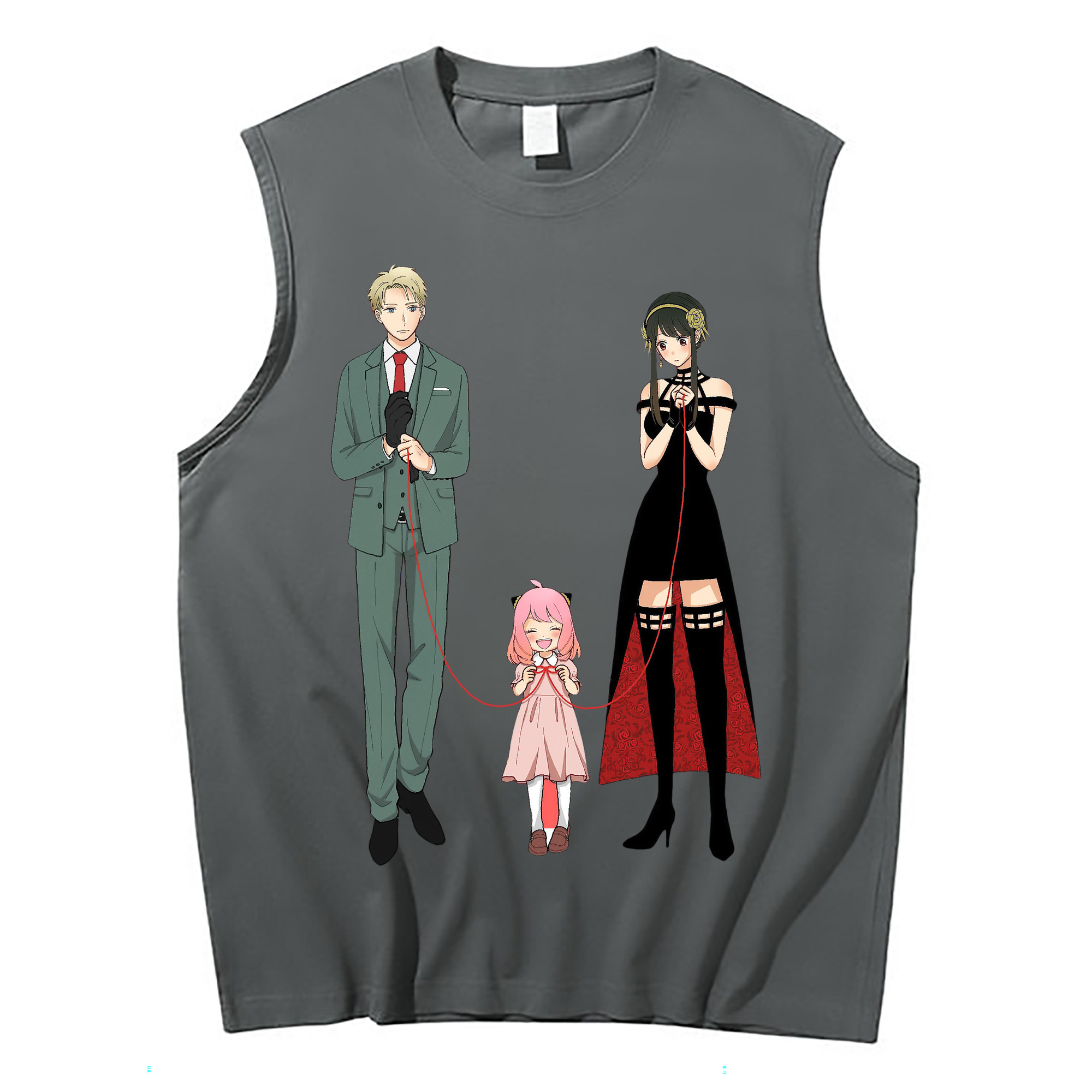 （画像用） SPY×FAMILY间谍家家酒 コットン100％タンクトップ（フロントプリント）